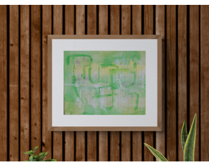 Painting is sold unframed.